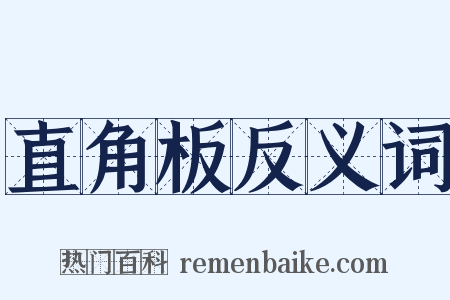 直角板反义词是什么意思的图片